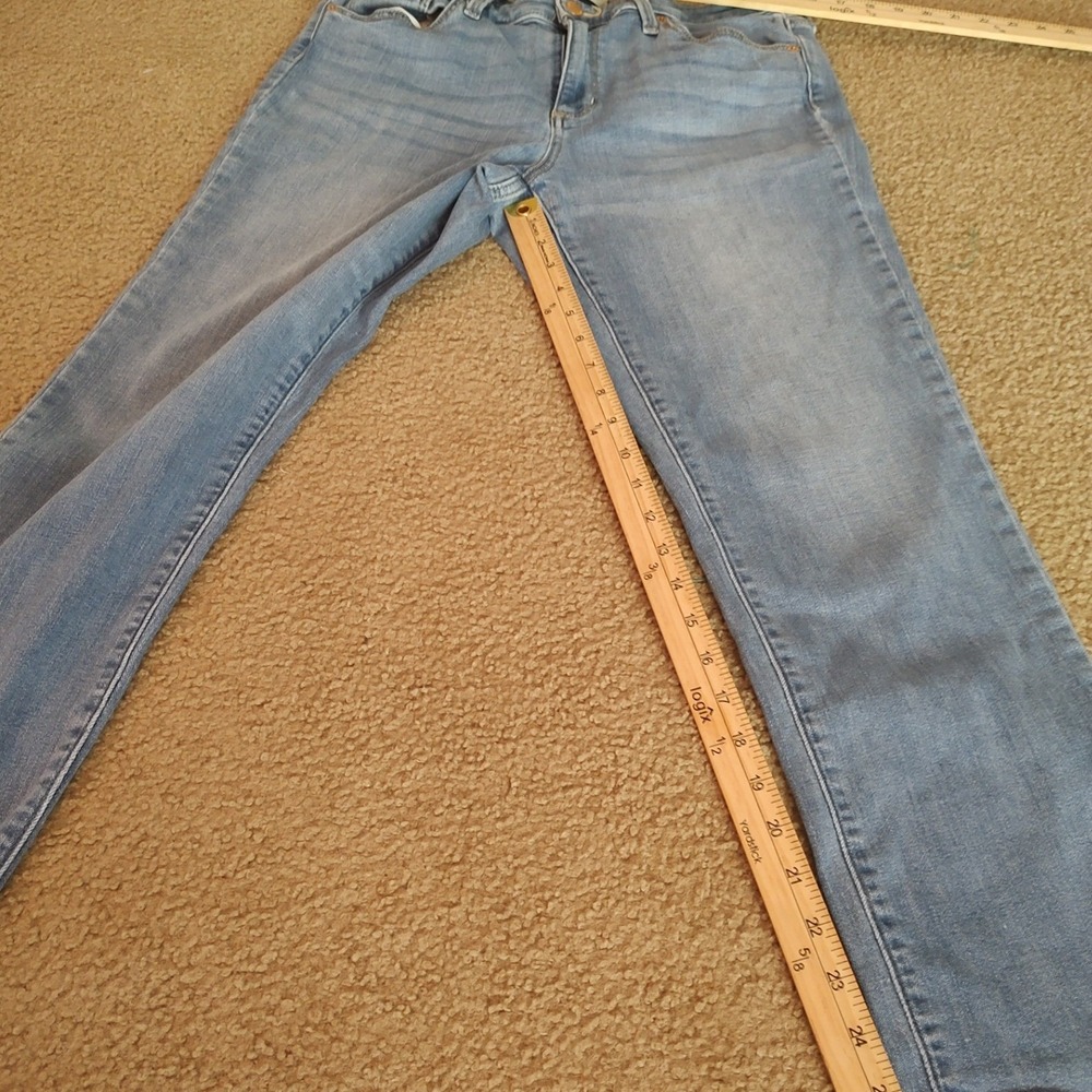 Universal Thread High Rise Slim Straight Jeans Womens 10‎ Light Blue Excellent
